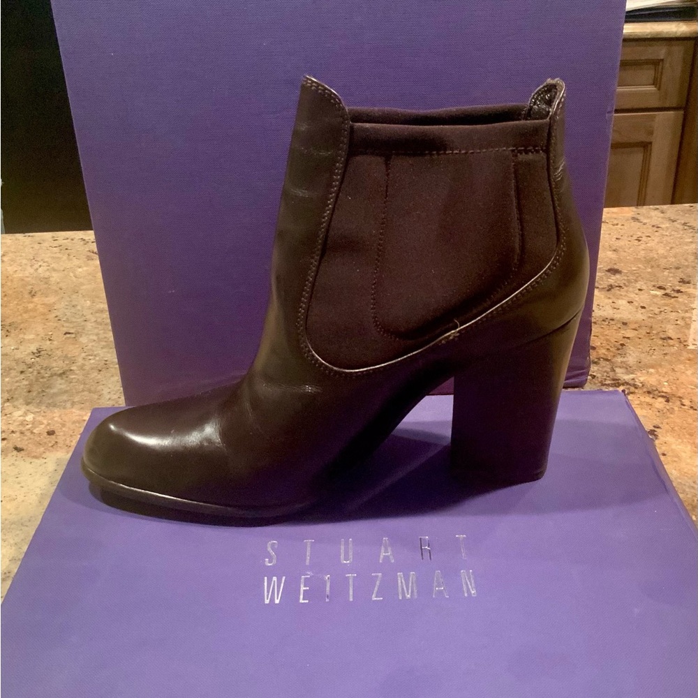 Stuart Weitzman Brown Heeled Boots